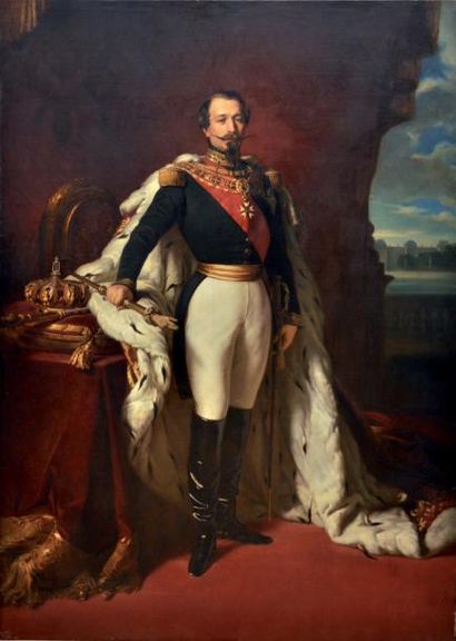Jules LEFEVRE (1836-1911) Napoléon III Huile sur toile 240 x 168 cm