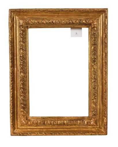 Upside-down frame decorated with watered...