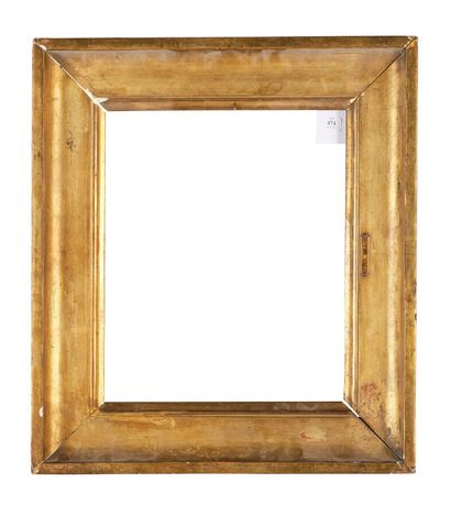 Gilded wood and pate groove frame 
19th century...