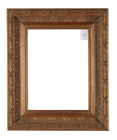A so-called Barbizon frame in wood and gilded...