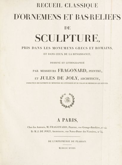 Jules JOLY et Alexandre Évariste FRAGONARD...