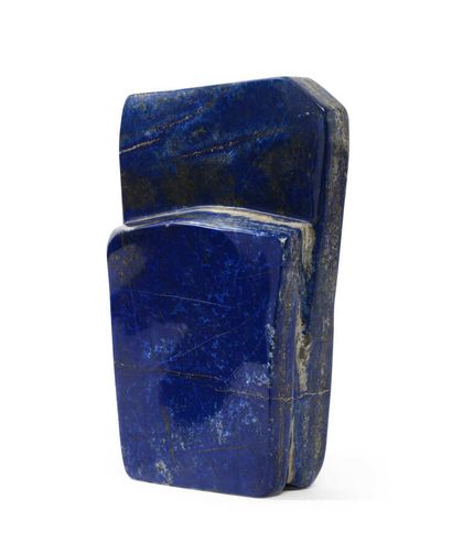 Polished LAZULI LAPIS BLOCK with pyrite inclusions...