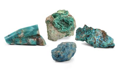SET OF 4 MINERALS AND CRYSTALS including...