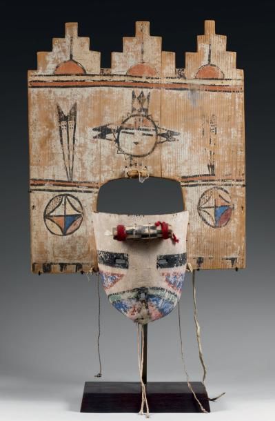 null Très spéctaculaire Masque de Kachina PALHIK MANA Hopi, Arizona, U S A Circa...