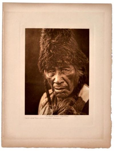 Edward Sheriff CURTIS 1868 - 1952 Raw eater old man - Blackfoot Photogravure originale...