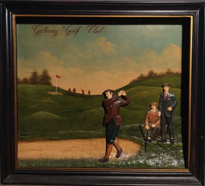 GALWAY GOLF CLUB, promotional relief panel...