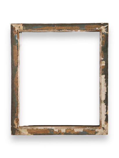 null FRAME - 19th century (59.5 x 50 x 6 cm)
Blackened and gilded molded wood cove...