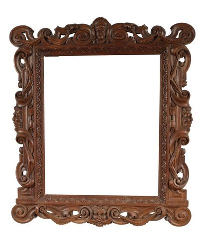 null FRAME - 19th century (53 x 44 x 11 cm)
Finely carved oak frame with "Sansovino"...