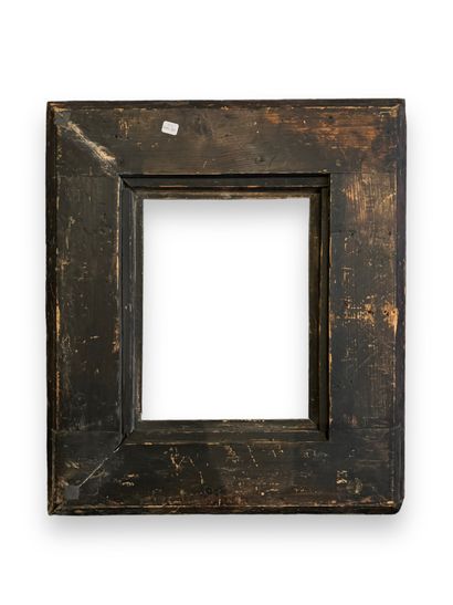 null FRAME - 17th century (33.5 x 25 x 14 cm) 
Hollow-profile frame in molded, blackened...