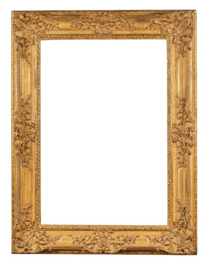null FRAME - Regency period (86 x 58.5 x 14 cm)
Carved and gilded oak frame decorated...