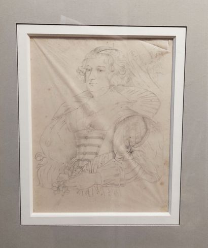 null Ecole FRANCAISE du XIXe siècle
Portraits d'hommes et de femmes du XVIIe siècle
Série...
