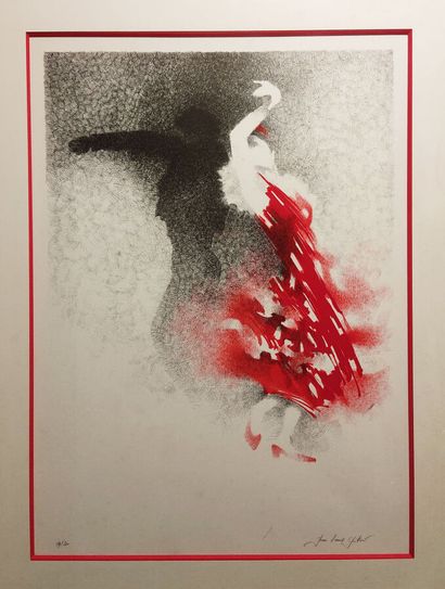 null Jean-Louis GUITARD (né en 1945)
Flamenco
Lithographie
68 x 49 cm.