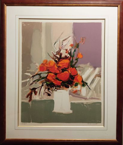 null Gilbert ARTAUD (1934-2007)
Bouquet rouge
Lithographie originale,
56 x 76 cm...