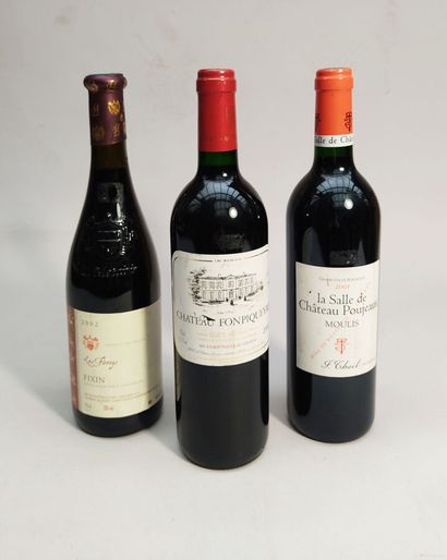 null LOT comprenant : 
1 bouteille Château Fonpiqueyre Haut Médoc 2000, dans le goulot...