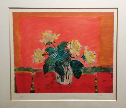 null Gilles GORRITI (Né en 1939)
Bouquet jaune
Lithographie,
56 x 76 cm.