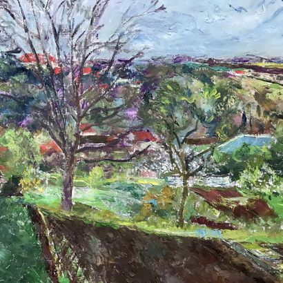 null Curt MANZ (1900-1989)
Paysage Brie III
Huile sur toile,
54 x 80 cm.

 On y joint...