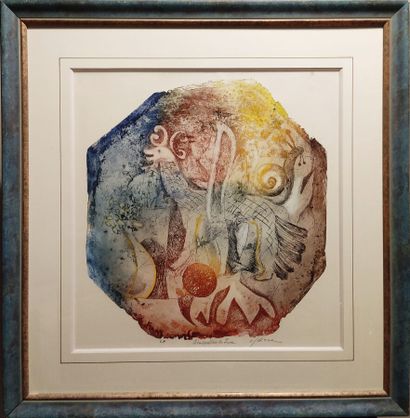 null OSANNE (1934-2020)
L'ensorceleur de lune
Gravure,
50 x 55 cm.