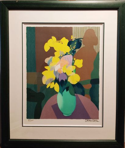null Alfred DEFOSSEZ (né en 1932)
Bouquet jaune
Lithographie
43 x 33 cm.