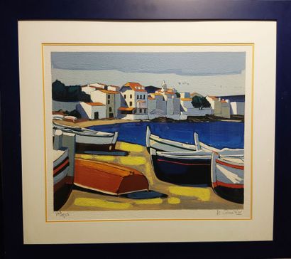 null Jean-Claude QUILICI (né en 1941)
Les barques
Lithographie 
54 x 64 cm.