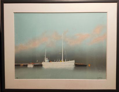 null Pierre DOUTRELEAU (né en 1938)
Marine
Lithographie
52 x 71 cm.