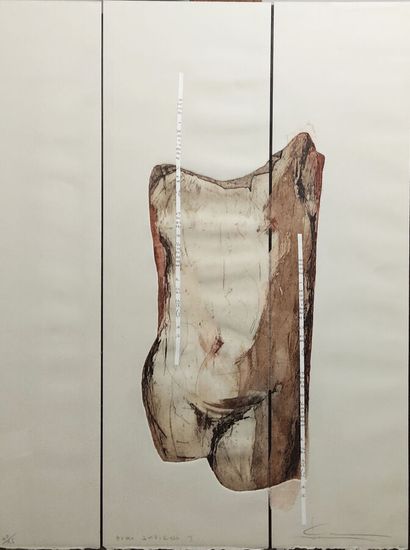 null Sylviane CANINI (Née en 1954)
Homo sapiens
Gravure,
56 x 45 cm.