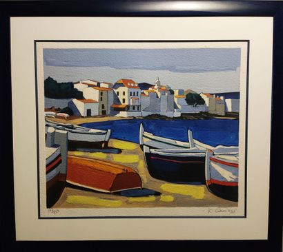 null Jean-Claude QUILICI (né en 1941)
Les barques
Lithographie 
54 x 64 cm.