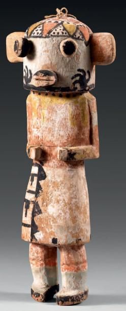 null KACHINA blaireau De type Hopi, U.S.A., travail Navajo? Bois et pigments Seconde...