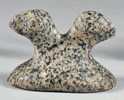 null Oiseau-de-Pierre (Birdstone) Janus (Bicéphale). Circa vers 1500 ans avant J.C....