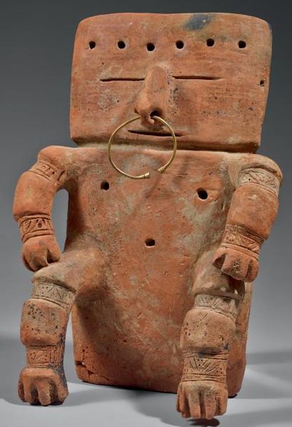 null Quimbaya, Colombie, c.1000-1500 après J.C Ceramic Figure, Quimbaya , Columbia...