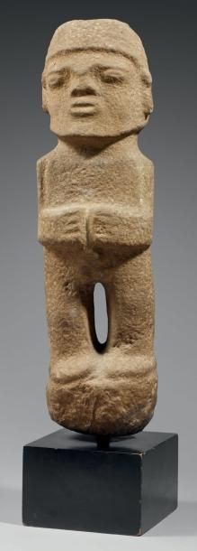  Huaxtèque, Mexique, c.1200-1400 Stone Idol on Pedestal, Huastec Culture, Mexico...