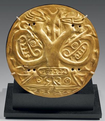 Cocle, Panama, c.1000 Gold Pendant, Cocle...