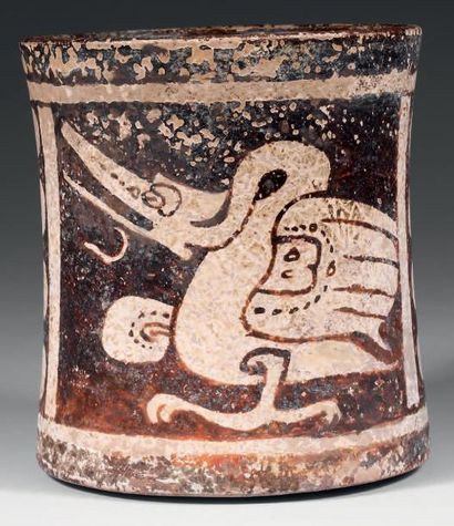 Maya, Mexique, c.550-950 Ceramic Vase, Maya...