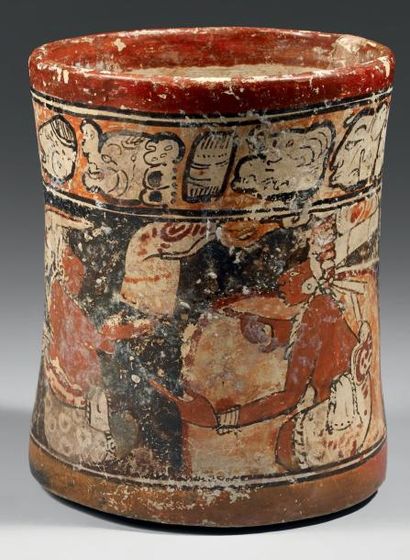 Maya, Peten, Guatemala c. 300-800 Vase depicting...