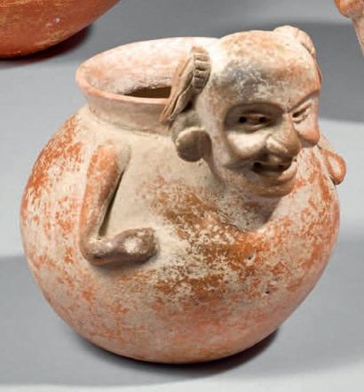 null Teotihuacan, Mexique, c.300-700 Ceramic Vase with Human Head, Teotihuacan,Mexico,...