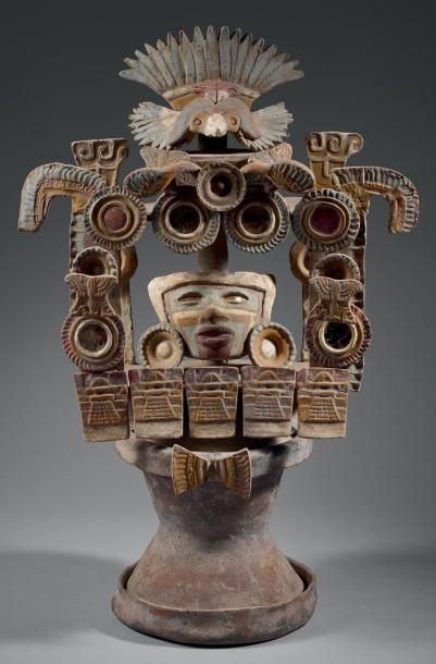 Maya, Guatemala, c.550-950 Ceramic braseroVessel,...