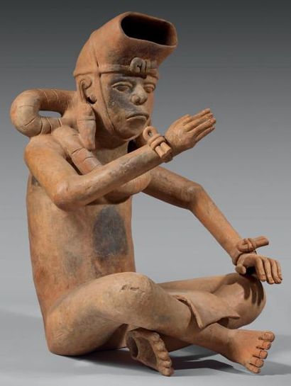 Veracruz, Mexique, c.550 - 950 Sittting Ceramic...