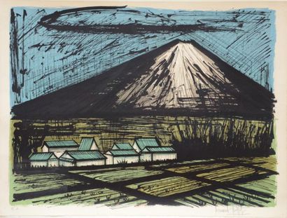 BUFFET Bernard (1928-1999) Le Mont Fuji, Lithographie, Epreuve d?' artiste, signée...