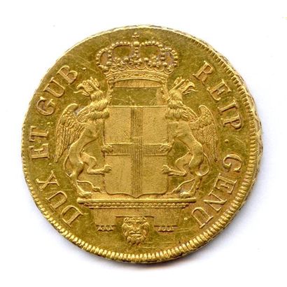 ITALIE GÊNES République des Doges 1528-1797 96 Lire à la Madonne 1795. 25,18 g Fr...