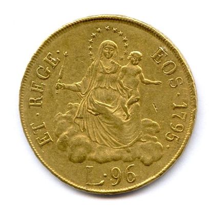 ITALIE GÊNES République des Doges 1528-1797 96 Lire à la Madonne 1795. 25,18 g Fr...