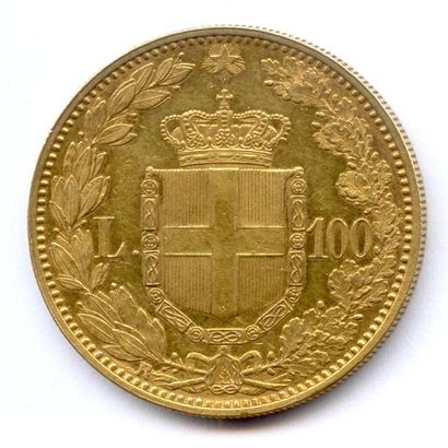 Royaume d'Italie UMBERTO Ier 9 janvier 1878 - 29 juillet 1900 100 Lire 1883 Rome....
