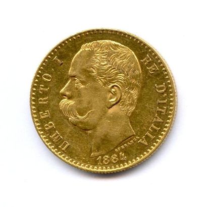 Royaume d'Italie UMBERTO Ier 1878-1900 50 Lire 1884 Rome. 16,11 g Fr 19 Rare. Superbe...