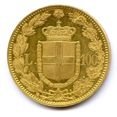Royaume d'Italie UMBERTO Ier 1878-1900 100 Lire 1888 Rome. 32,25 g Fr 18 Année rare....