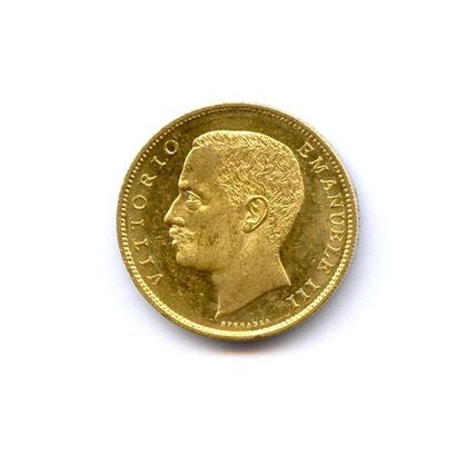 Royaume d'Italie VICTOR EMMANUEL III 1900-1946 20 Lire (tête nue) 1905 Rome. 6,46...