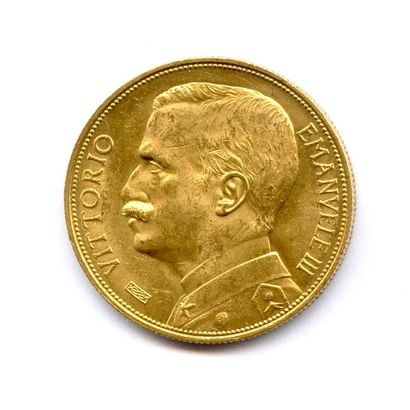 Royaume d'Italie VICTOR EMMANUEL III 50 Lire (buste en uniforme) 1912 Rome. 16,13...