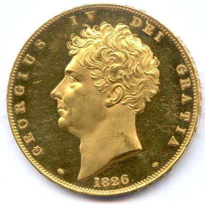 ROYAUME-UNI GEORGE IV de Hanovre 29 janvier 1820 - 26 juin 1830 Essai 5 Pounds 1826...