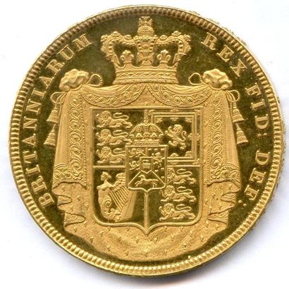 ROYAUME-UNI GEORGE IV de Hanovre 29 janvier 1820 - 26 juin 1830 Essai 5 Pounds 1826...