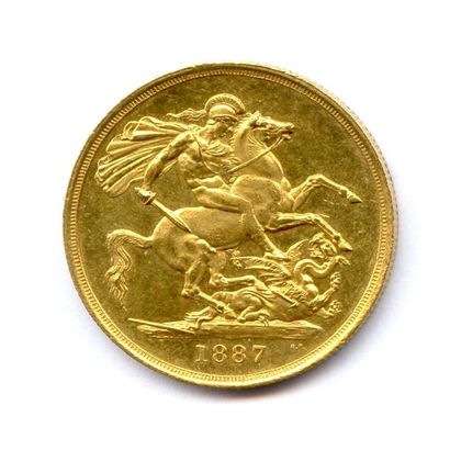 ROYAUME-UNI VICTORIA 1837-1901 2 Pounds (buste couronné) 1887 Année du Jubilée. 15,99...