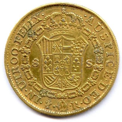 BOLIVIE CHARLES III Roi d'Espagne 10 août 1759 - 14 décembre 1788 FAUX en platine...