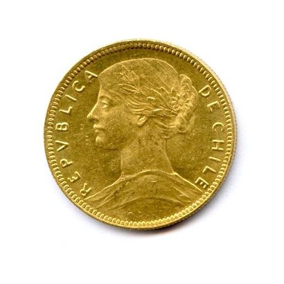 CHILI République 20 Pesos 1917 Santiago (S)....