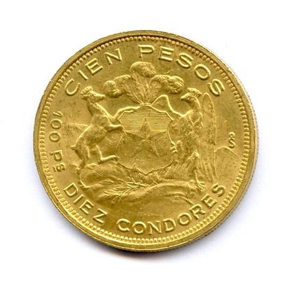 null CHILI République 100 Pesos - 10 Condores 1932 (S). 20,35 g Fr 54a Superbe